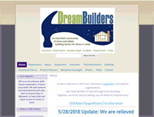 Tablet Screenshot of dreambuildersmd.org